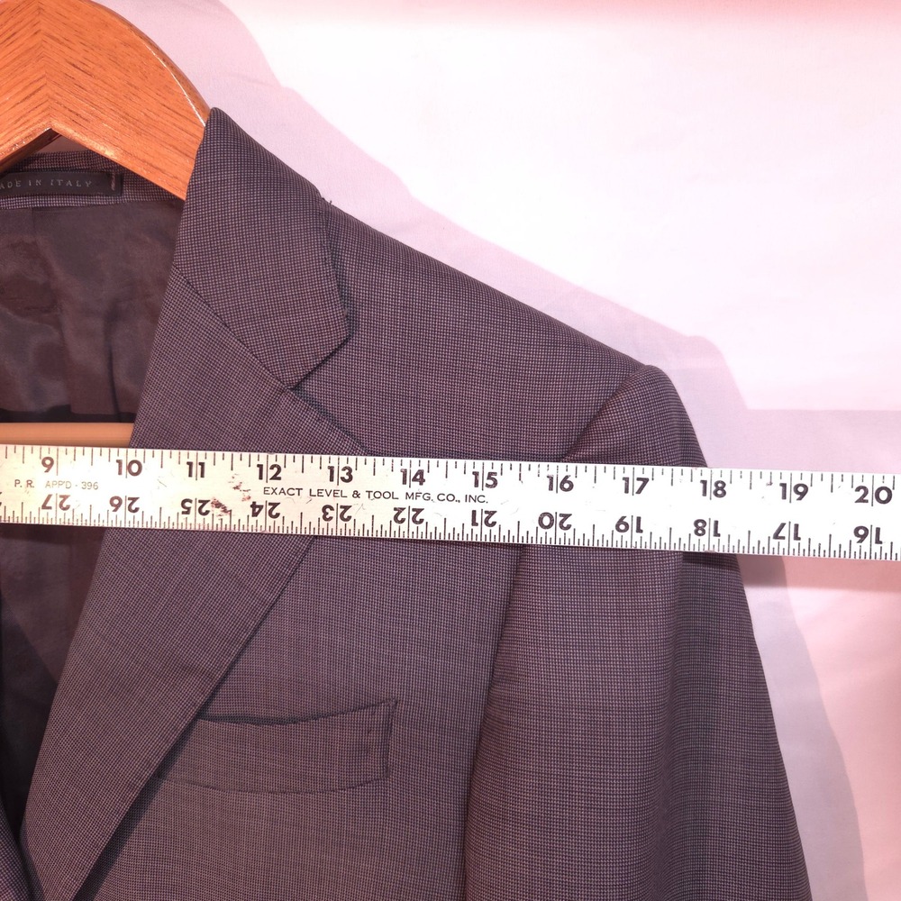 Luigi Bianchi Mantova Blazer Men's 48 Gray Wool 2-Button Sport Coat Italy Zegna - Picture 13 of 15